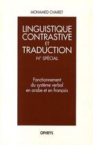 Couverture du livre « Fonctionnement du système verbal en arabe et en français » de Mohamed Chairet aux éditions Ophrys