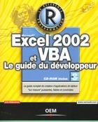 Couverture du livre « Excel 2002 et vba guide du developpeur » de Walkenbach J. aux éditions Eyrolles