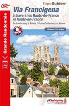 Couverture du livre « Via Francigena à travers les Hauts-de-France ; de Canterbury à Reims » de  aux éditions Ffrp