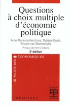 Couverture du livre « Questions choix mult. d'econ. politique » de Tulkens/De Kerchove aux éditions De Boeck Superieur