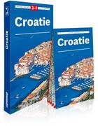 Couverture du livre « Croatie : guide 3 en 1 » de  aux éditions Expressmap