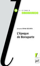 Couverture du livre « L'époque de Bonaparte » de Jacques-Olivier Boudon aux éditions Puf