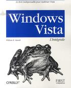 Couverture du livre « Windows vista ; l'intégrale » de William R. Stanek aux éditions First Interactive