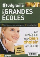 Couverture du livre « L'officiel des grandes ecoles » de  aux éditions Studyrama