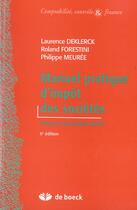 Couverture du livre « Manuel pratique d'impot des societes » de Forestini... aux éditions De Boeck