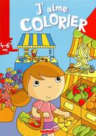 Couverture du livre « J'AIME COLORIER ; j'aime colorier ; marché » de  aux éditions Hemma