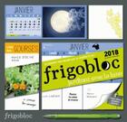 Couverture du livre « Frigobloc 2018 special jardiner avec la lune - calendrier d'organisation familiale » de  aux éditions Play Bac