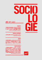 Couverture du livre « REVUE SOCIOLOGIE n.2012/1 » de Revue Sociologie aux éditions Puf
