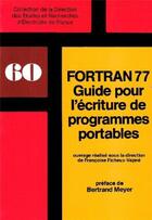 Couverture du livre « Fortran 77 » de Ficheux-Vapne aux éditions Edf
