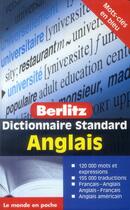 Couverture du livre « Dictionnaire standard Berlitz ; anglais » de  aux éditions Berlitz