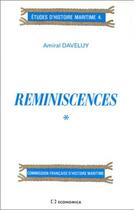 Couverture du livre « Reminiscences. 1 » de Rene Daveluy aux éditions Economica