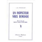 Couverture du livre « Un inspecteur vous demande » de Priestley aux éditions Librairie Theatrale