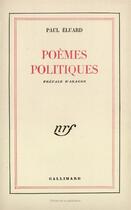 Couverture du livre « Poemes politiques » de Paul Eluard aux éditions Gallimard