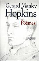 Couverture du livre « Poèmes » de Gerard Manley Hopkins aux éditions Cerf