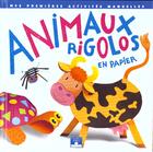 Couverture du livre « Animaux rigolos en papier » de Edith Barker aux éditions Fleurus