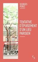 Couverture du livre « Tentative d'épuisement d'un lieu parisien » de Georges Perec aux éditions Christian Bourgois