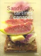 Couverture du livre « Sandwichs, tartines & canapés » de Malovany/Borde aux éditions Kubik