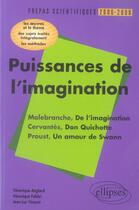 Couverture du livre « Puissances de l'imagination : malebranche, de l'imagination, cervantes, don quichotte, proust, un » de Anglard/Fabbri aux éditions Ellipses