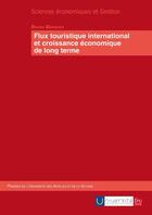 Couverture du livre « Flux touristique international et croissance économique de long terme » de Bruno Marques aux éditions Publibook