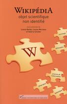 Couverture du livre « Wikipedia, objet scientifique non identifié » de Lionel Barbe et Merze aux éditions Pu De Paris Nanterre