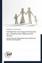 Couverture du livre « Validation en langue francaise du « stepfamily adjustment scale » » de  aux éditions Presses Academiques Francophones