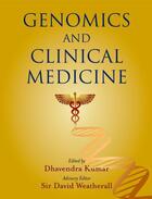 Couverture du livre « Genomics and Clinical Medicine » de Weatherall David aux éditions Oxford University Press Usa