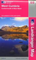 Couverture du livre « West cumbria cockermouth and wast water » de  aux éditions Ordnance Survey