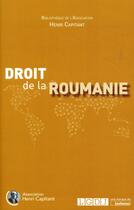 Couverture du livre « Droit de la Roumanie » de  aux éditions Lgdj