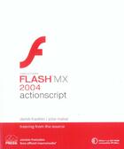 Couverture du livre « Actionscript Pour Flash Mx 2004 » de Derek Franklin et Jobe Makar aux éditions Peachpit Press