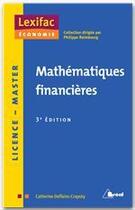 Couverture du livre « Mathématiques financières » de Catherine Deffains-Crapsky aux éditions Breal