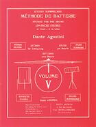 Couverture du livre « Méthode de batterie t.5 ; études supérieures » de Dante Agostini aux éditions Carisch Musicom