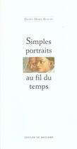 Couverture du livre « Simples portraits au fil du temps » de Pierre-Marie Beaude aux éditions Desclee De Brouwer
