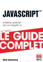 Couverture du livre « Javascript (6e édition) » de Olivier Hondermarck aux éditions Ma