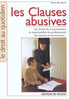Couverture du livre « Clauses abusives (les) » de Bourgeois aux éditions De Vecchi