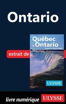 Couverture du livre « Ontario » de  aux éditions Ulysse