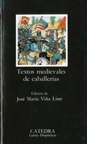 Couverture du livre « Textos Medievales De Caballerias » de  aux éditions Celesa