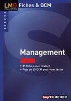 Couverture du livre « Les QCM ; fiches Foucher management, licence master » de Jean-Francois Soutenain aux éditions Foucher