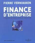 Couverture du livre « Finance D'Entreprise ; 5e Edition » de Yann Le Fur et Pierre Vernimmen et Pascal Quiry aux éditions Dalloz