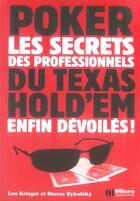Couverture du livre « Poker ; les secrets des professionnels du texas hold'em enfin dévoilés » de Krieger/Bykofsky aux éditions Ma