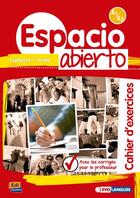 Couverture du livre « Espacio abierto : espagnol 1ère année ; cahier d'exercices ; A1>A2 » de Fernandez Varga et David Isa De Los Santos et Nazaret Puente Giron et Liliana Pereyra Brizuela et Emilio Jose Marin Mora aux éditions Edinumen