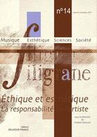 Couverture du livre « Revue Filigrane N014 - Ethique Et Esthetique, La Responsabilite De L'Artiste » de  aux éditions Delatour