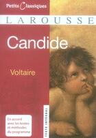 Couverture du livre « Candide » de Voltaire aux éditions Larousse
