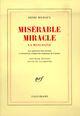 Couverture du livre « Miserable miracle - la mescaline » de Henri Michaux aux éditions Gallimard (patrimoine Numerise)