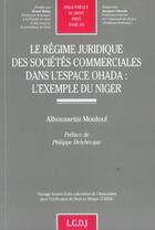 Couverture du livre « Regime juridique des societes commerciales dans l'espace ohada (le) » de Mouloul aux éditions Lgdj