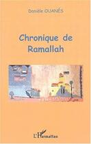 Couverture du livre « Chronique de ramallah - poesie » de Daniele Ouanes aux éditions Editions L'harmattan