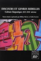 Couverture du livre « Discours et genres rebelles » de Fretel/Iglesias aux éditions Pu De Dijon