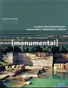 Couverture du livre « Monumental 2019-1 : la pierre » de  aux éditions Patrimoine