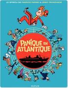 Couverture du livre « Le Spirou de... : panique en Atlantique » de Lewis Trondheim et Fabrice Parme aux éditions Dupuis
