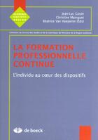 Couverture du livre « La formation professionnelle continue 1 » de Mainguet Christine aux éditions De Boeck Superieur