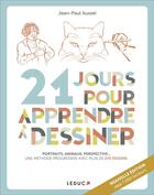 Couverture du livre « 21 jours pour apprendre à dessiner » de Jean-Paul Aussel aux éditions Leduc
